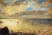 The Sea from the Heights of Dieppe Eugene Delacroix